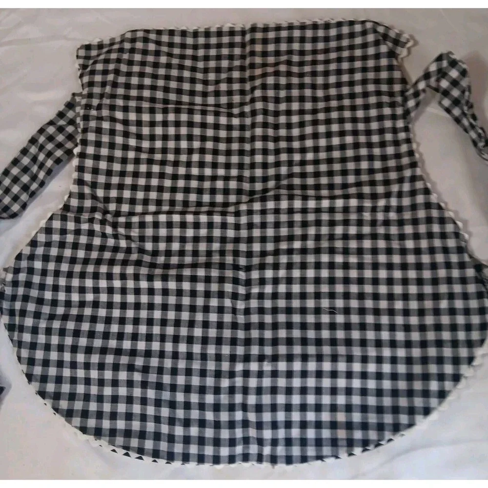 2 Vintage Aprons Handmade Waist Half‎ Kitchen Cooking Cottagecore Pockets READ